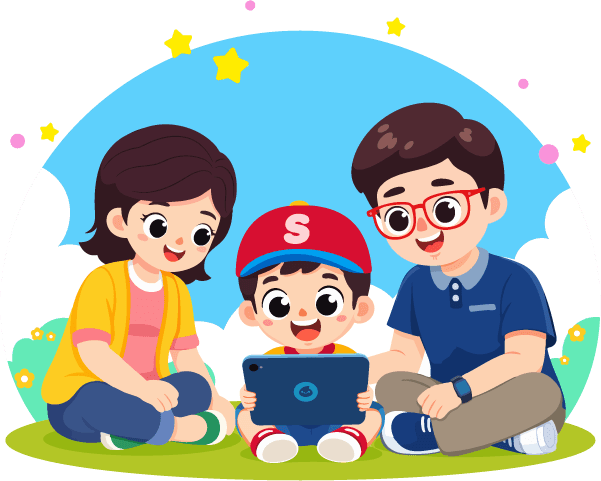 Keluarga belajar bersama Solite Kids